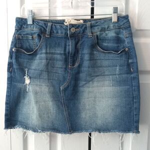 ALTAR'D STATE Size Medium M Denim Boardwalk Skirt